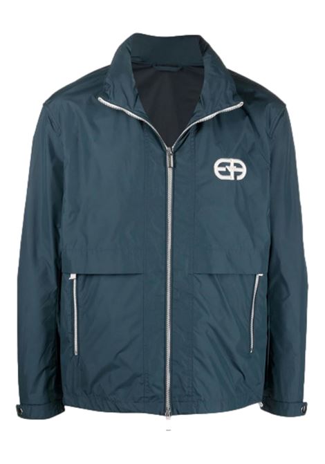 Blouson full zip in nylon ricamo logo r-EAcreate EMPORIO ARMANI | Giubbotti | 3L1BA1 1NCGZ0948